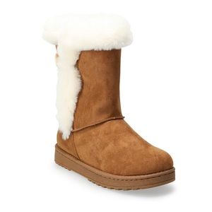SO° Abigail Women's Chestnut Faux-Fur Winter Boots